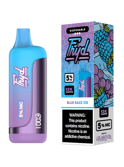 FRYD Disposable | 12000 Puffs | 17mL | 50mg | MOQ 5 | Blue Razz Ice  with Packaging