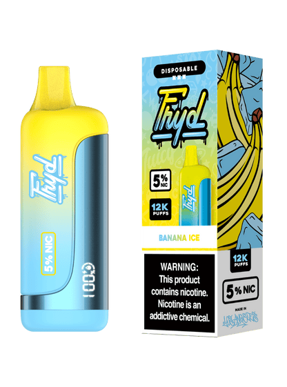 FRYD Disposable | 12000 Puffs | 17mL | 50mg | MOQ 5 | Banana Ice  with Packaging