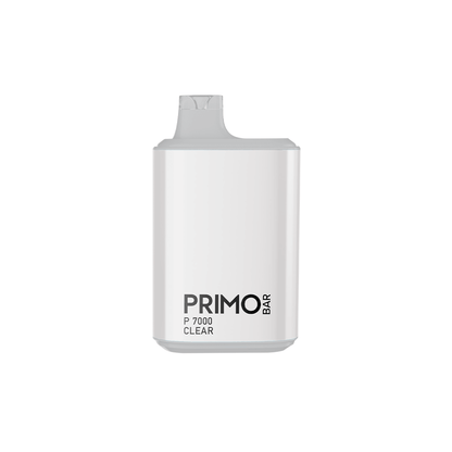 Primo Bar P7000 Disposable | 7000 Puffs | 14mL | 50mg | + 700 Puff | Mystery Flavor | MOQ 10 | Clear