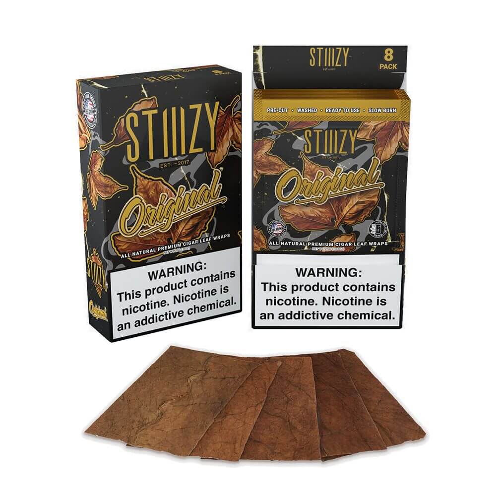 STIIIZY Premium Wraps 6-Pack (8ct Counter Display) | MOQ 10 | Original with Packaging