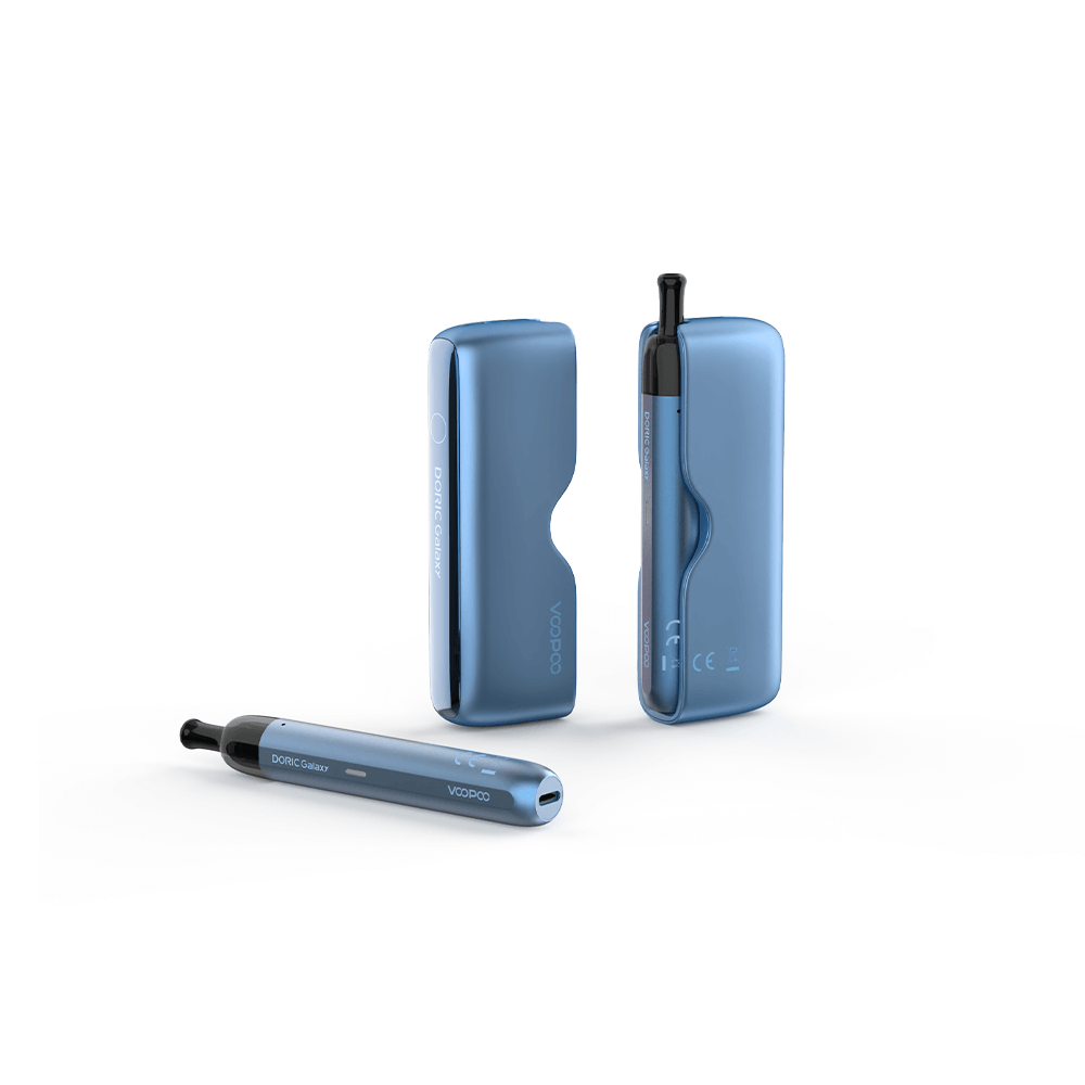 Voopoo Doric Galaxy Kit (Pod System + Power Bank) | Blue with Casing