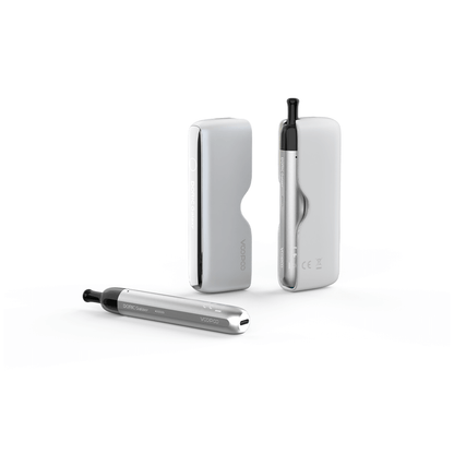 Voopoo Doric Galaxy Kit (Pod System + Power Bank) | Sliver White with Casing