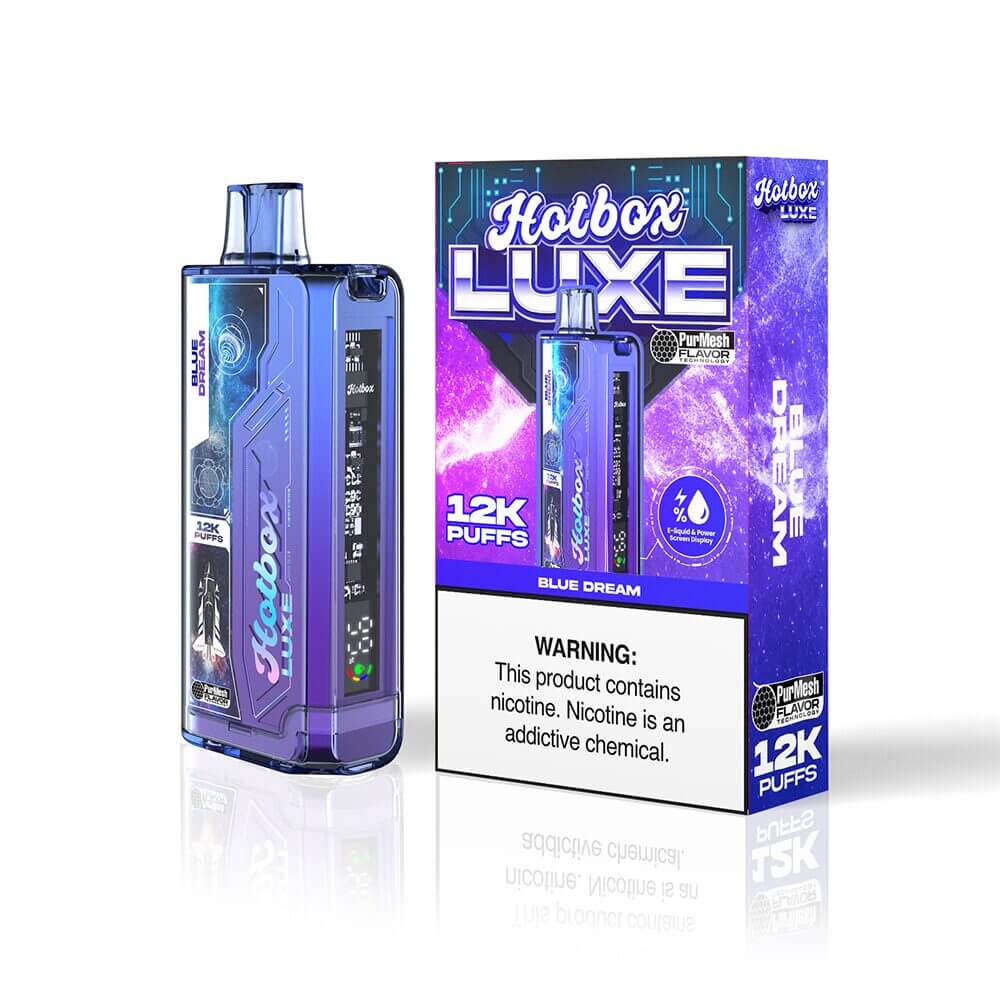 Puff HotBox Luxe Disposable 12000 puffs 20mL 50mg | MOQ 5pc Blue Dream with Packaging 