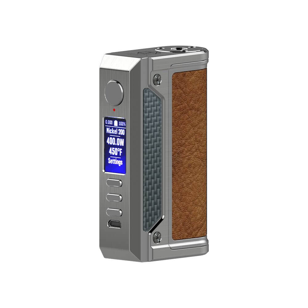 LVE Therion II DNA 250C 200W Box Mod (Mod Only) | Silver With Brown Leather