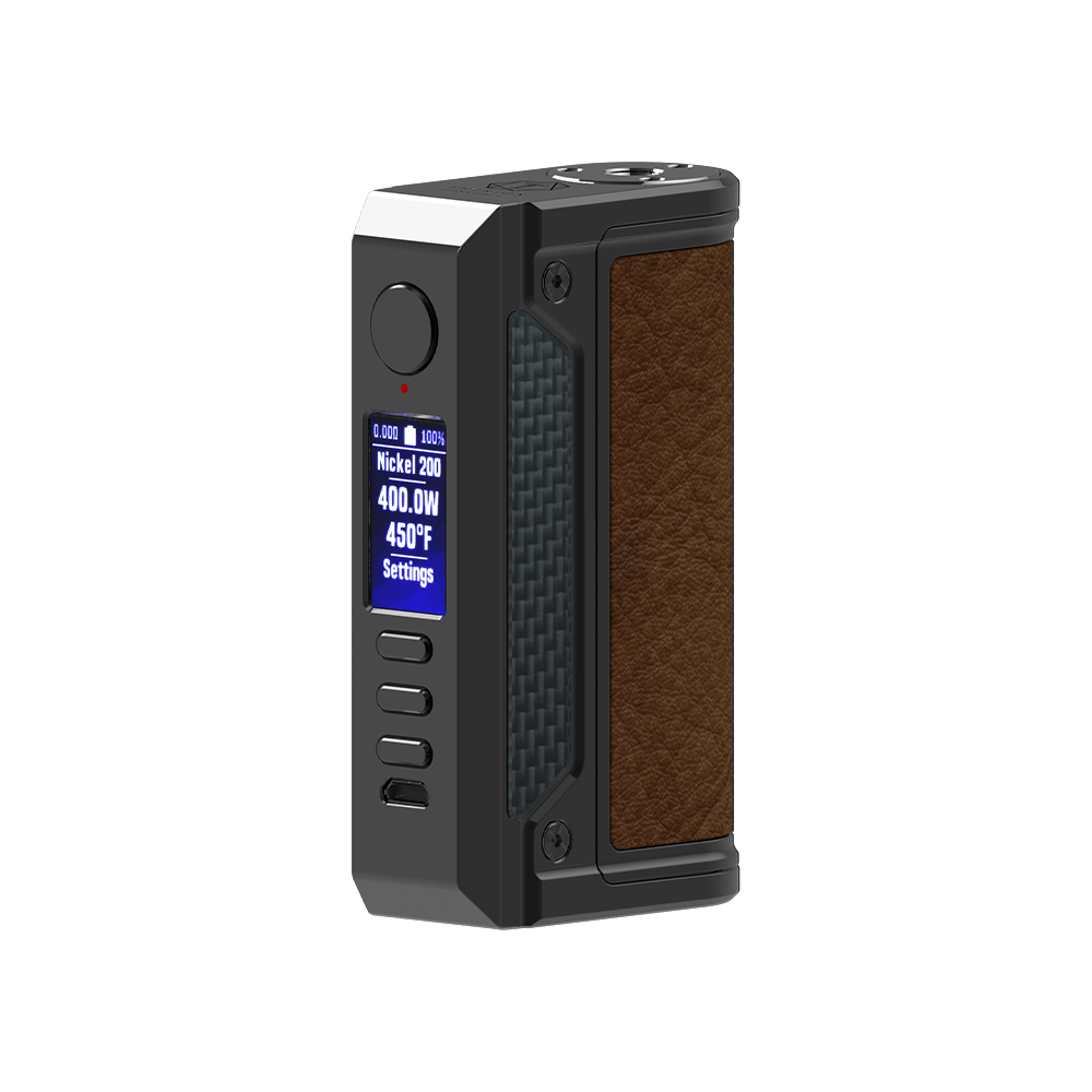 LVE Therion II DNA 250C 200W Box Mod (Mod Only) | Gunmetal With Brown Leather