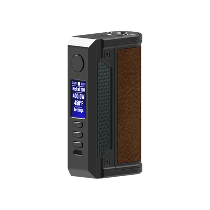 LVE Therion II DNA 250C 200W Box Mod (Mod Only) | Gunmetal With Brown Leather
