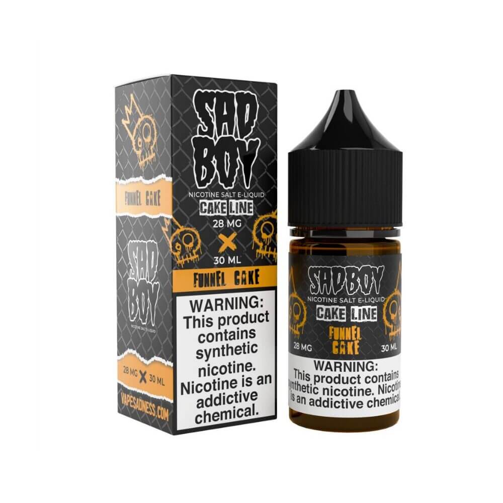 Sadboy Salt Series E-Liquid 30mL (Salt Nic) | Funnel Cake with packaging