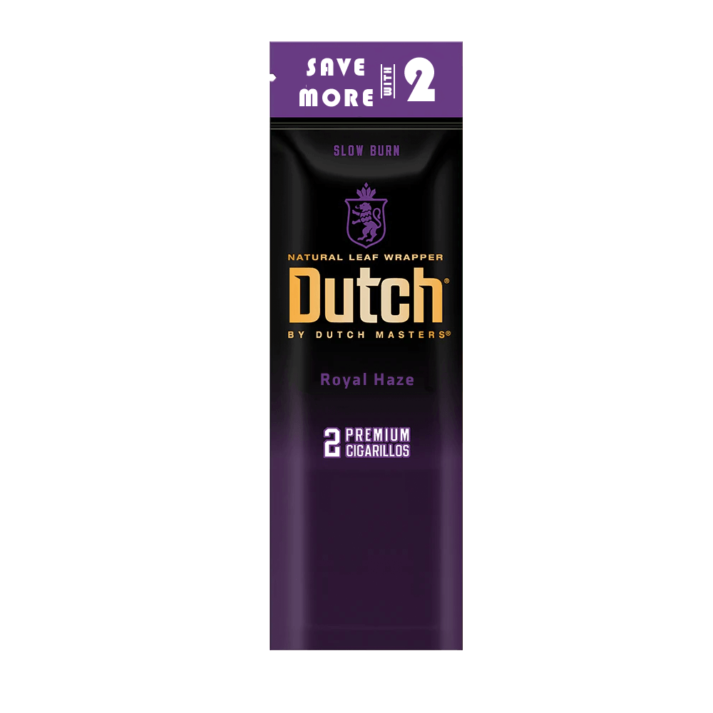 Dutch Premium Cigarillos 2-Pack (30ct Display Box) Royal Haze