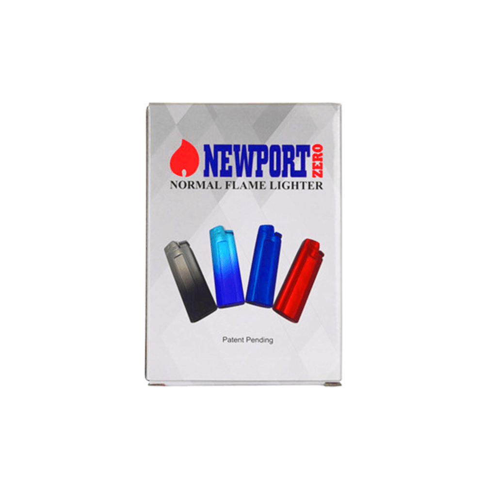 Newport ZERO Normal Flame Lighter (12pc Display) - Assorted Colors