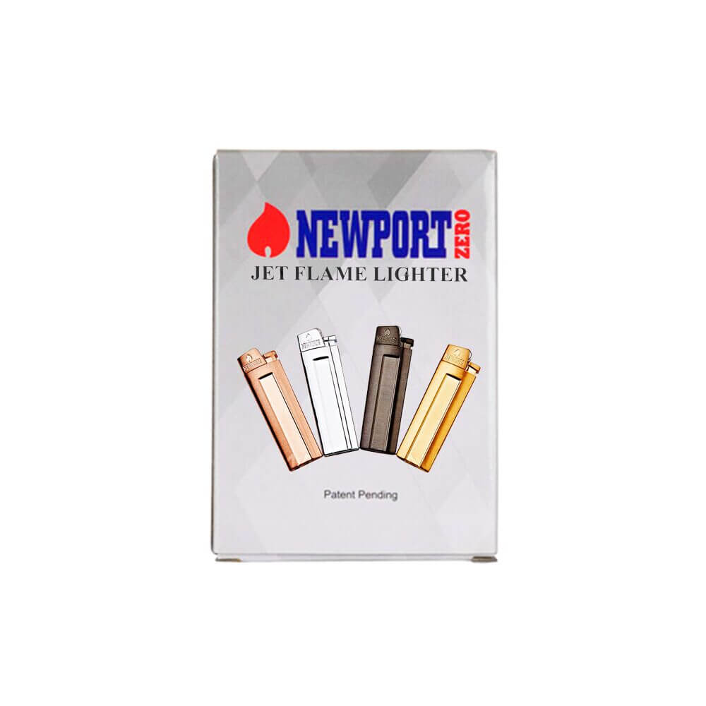 Newport ZERO Jet Flame Lighter (12pc Display) assorted Colors