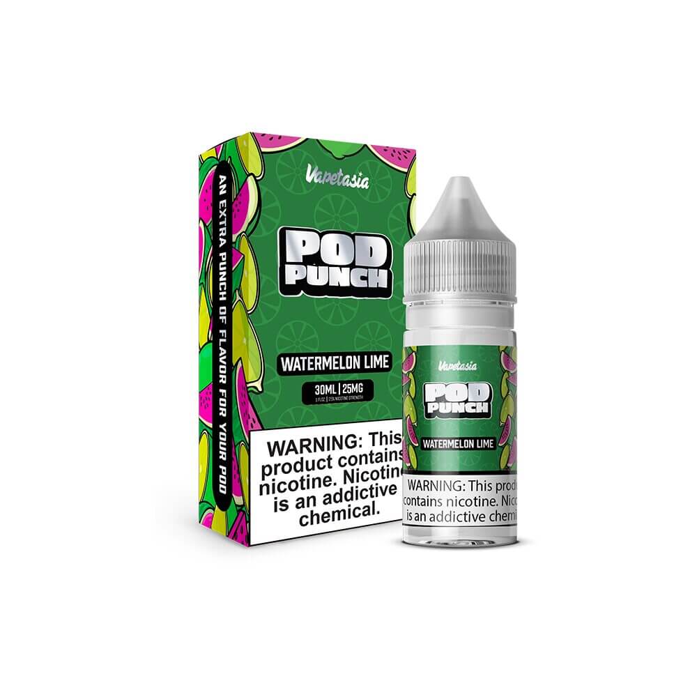 Vapetasia Salt Series E-Liquid 30mL (Salt Nic) Pod Punch Watermelon Lime with Packaging