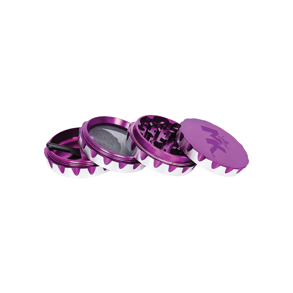 MKGlass MKGR4 Blade 4 Part Premium Grinder Display (6pc Display) Purple