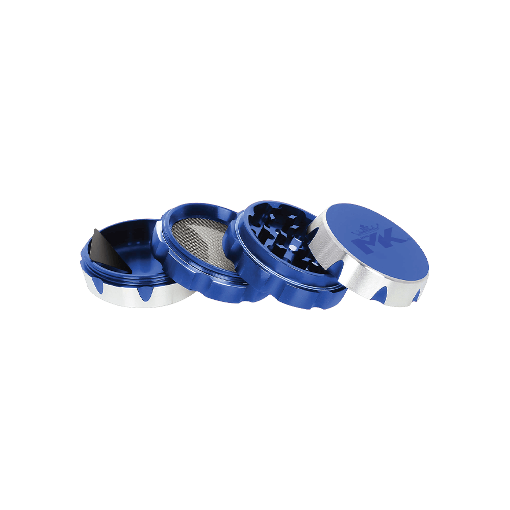 MKGlass MKGR5 Blade 4 Part Premium Grinder Display (6pc Display) - Blue