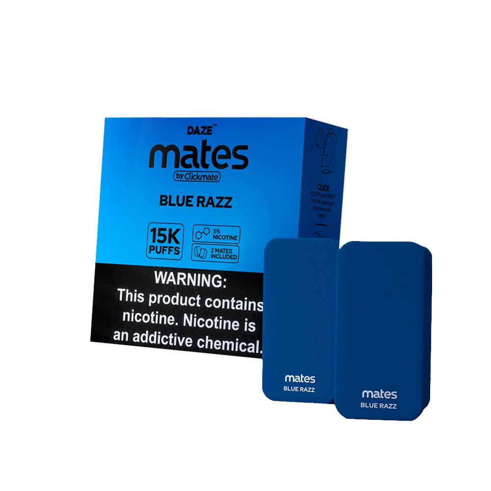 7Daze ClickMates 5% Prefilled Pods 2-Pack | MOQ 5 | Blue Razz with Packaging