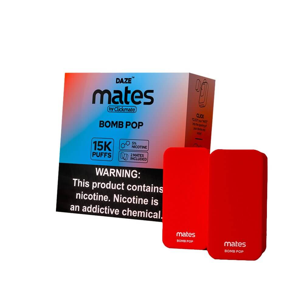 7Daze ClickMates 5% Prefilled Pods 2-Pack | MOQ 5 | Bomb Pop with Packaging