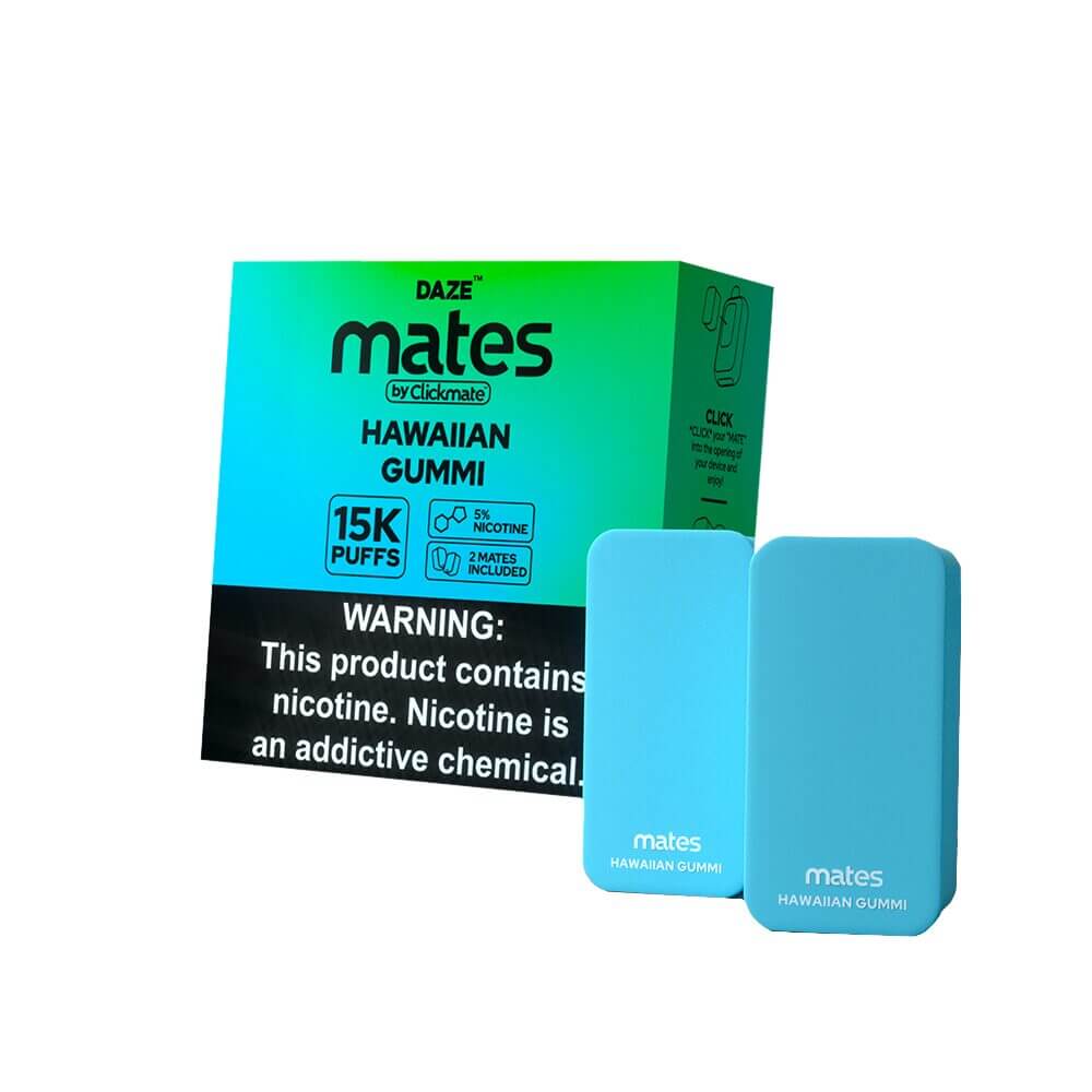 7Daze ClickMates 5% Prefilled Pods 2-Pack | MOQ 5 | Hawaiian Gummii with Packaging