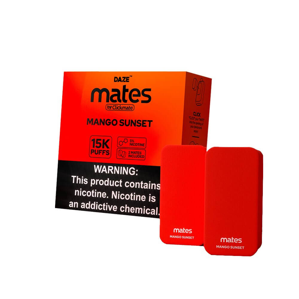 7Daze ClickMates 5% Prefilled Pods 2-Pack | MOQ 5 | Mango Sunset with Packaging