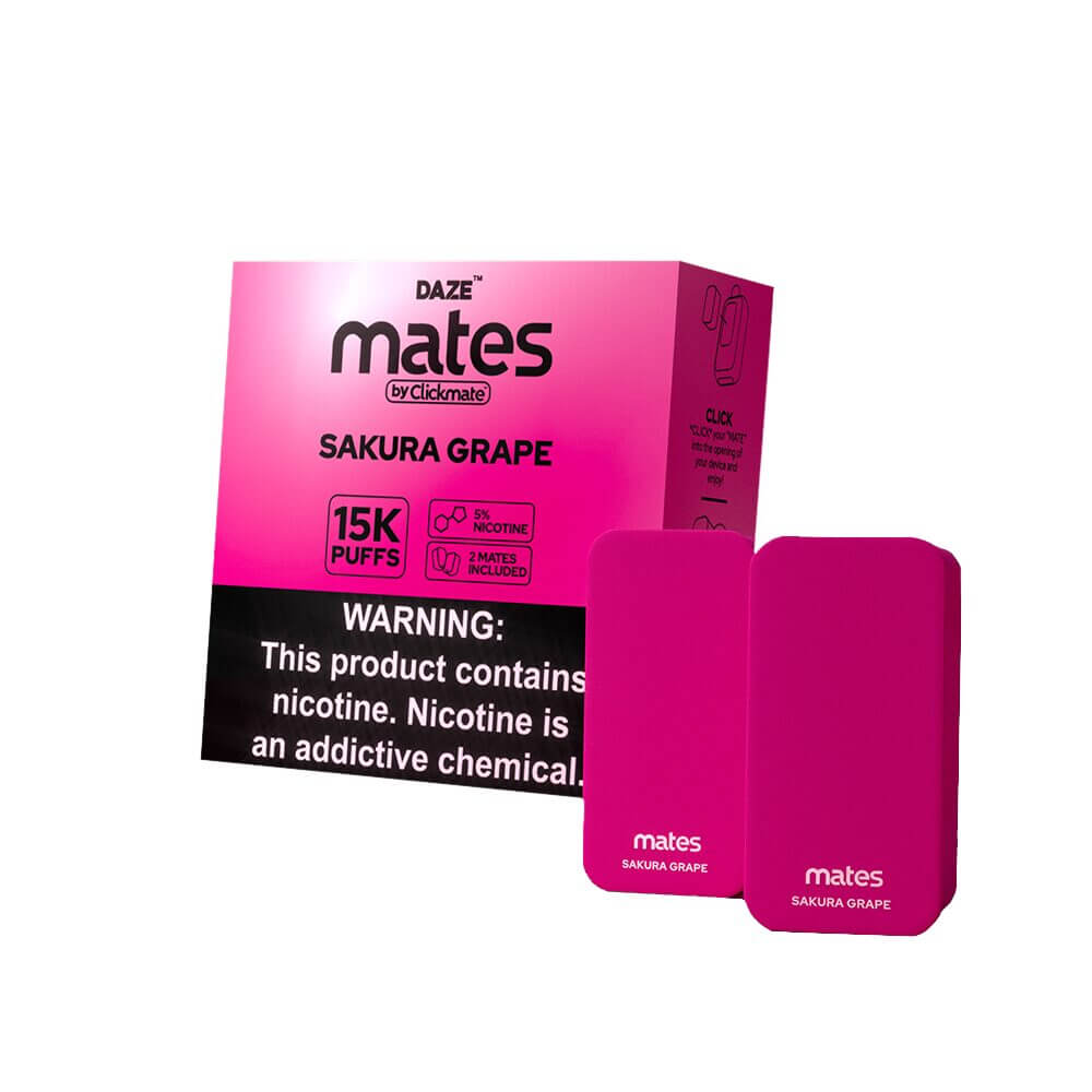 7Daze ClickMates 5% Prefilled Pods 2-Pack | MOQ 5 | Sakura Grape with Packaging