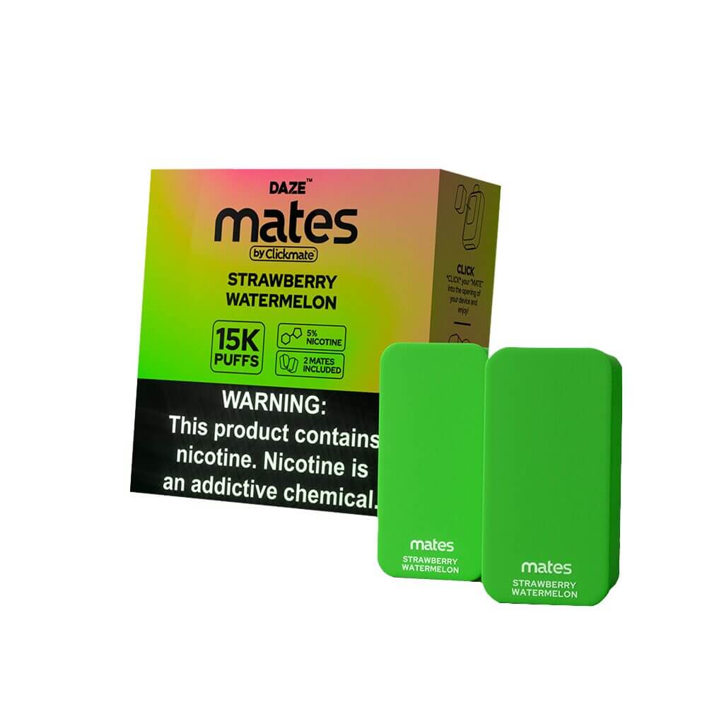 7Daze ClickMates 5% Prefilled Pods 2-Pack | MOQ 5 | Strawberry Watermelon with Packaging