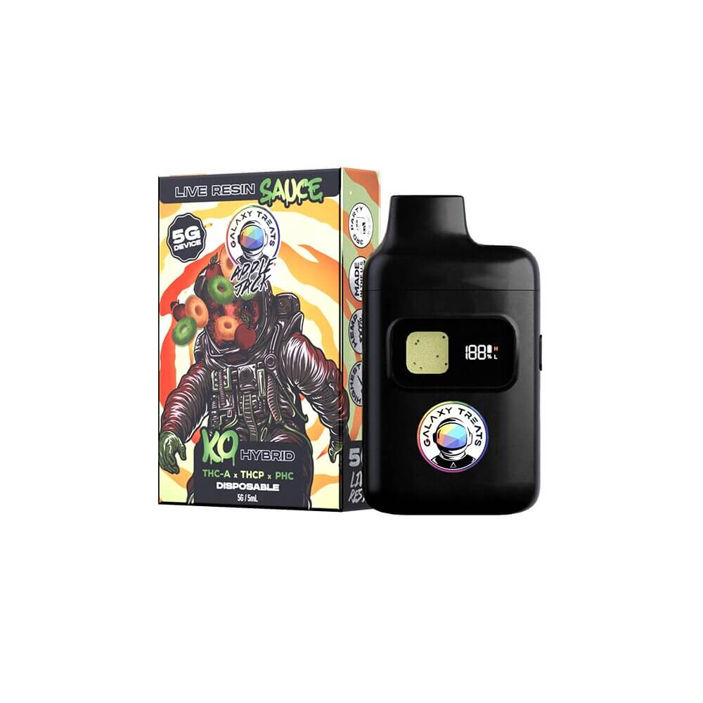 Galaxy Treats THCA + THCP + PHC Disposable (5g) | Apple Jack with Packaging