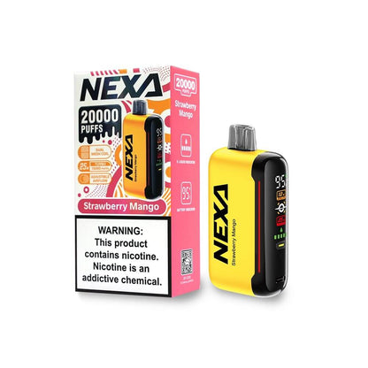 NEXA N20000 Disposable | 20000 Puffs | 20mL | 50mg | MOQ 5 | Strawberry Mango with Packaging