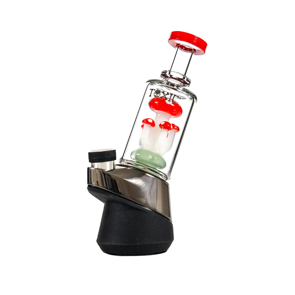 MKGlass TXAT76 Toxic Mushroom Puffco Glass Attachment (Glass Attachment Only) Red