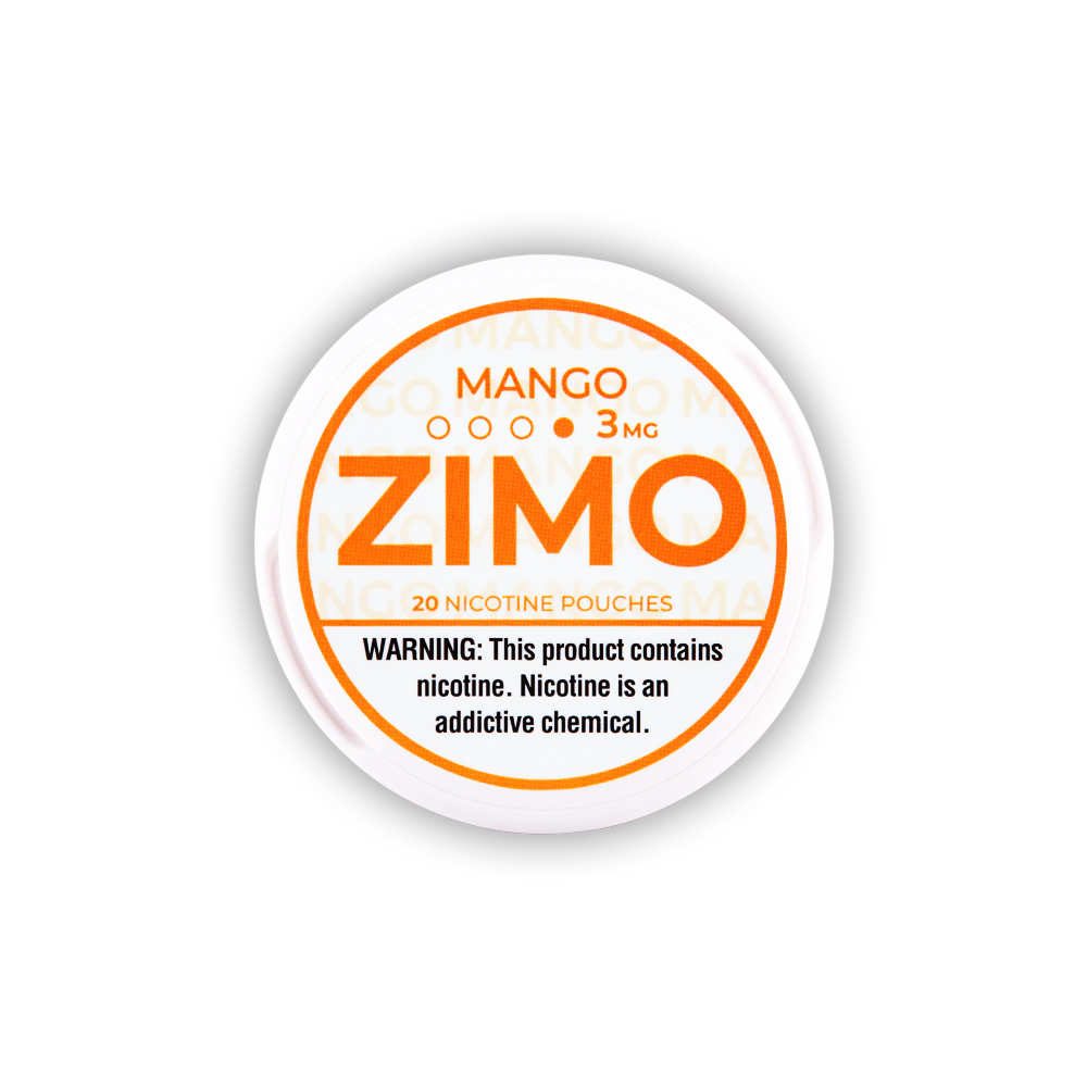 Zimo Nicotine Pouches (20ct Can)(5-Can Pack) Mango