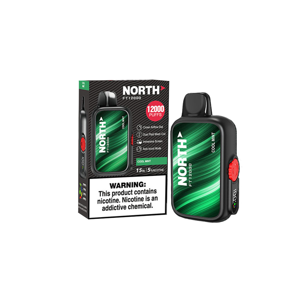 North FT12000 Disposable 12000 Puffs 15mL 50mg | MOQ 5 | Cool Mint