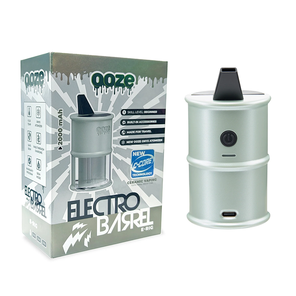 Ooze Electro Barrel Dab Rig (2000mAh) Fresh Sage