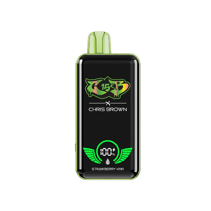 Chris Brown CB15K Disposable | 15000 Puffs | 15mL | 50mg | MOQ 5 | Strawberry Kiwi