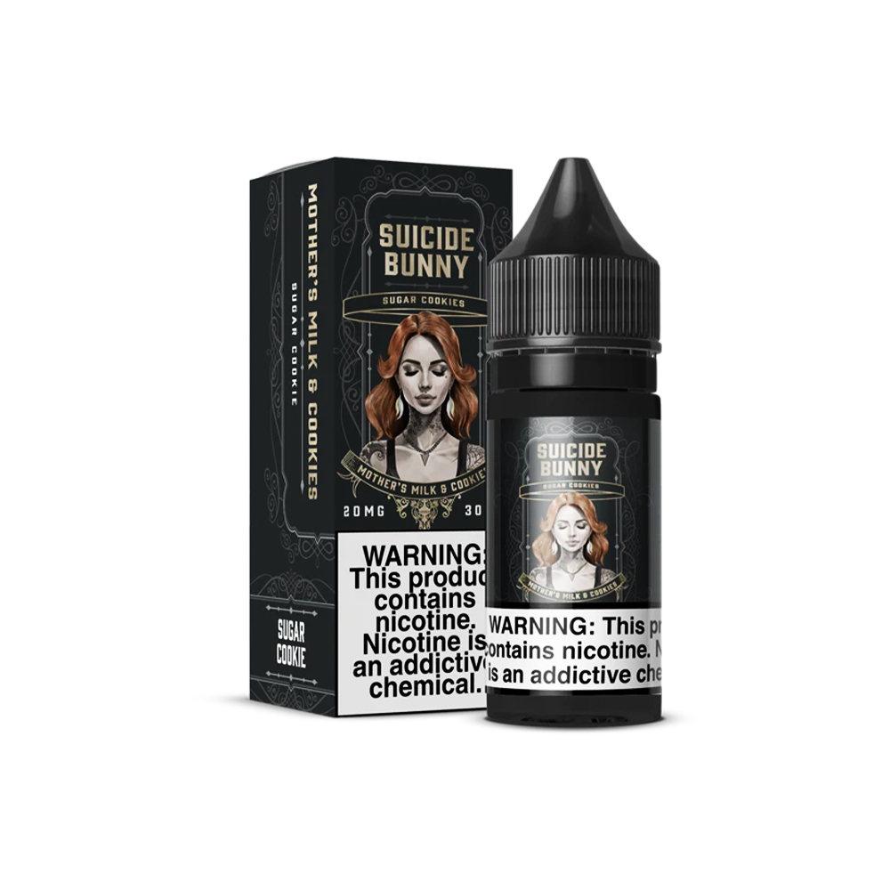 Suicide Bunny Salt Series E-Liquid 30mL (Salt Nic) Mother's Milk & Cookies