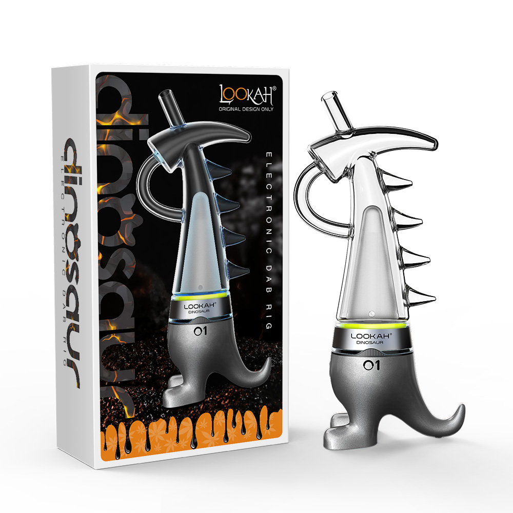 Lookah Dinosaur E-Dab Rig Gray