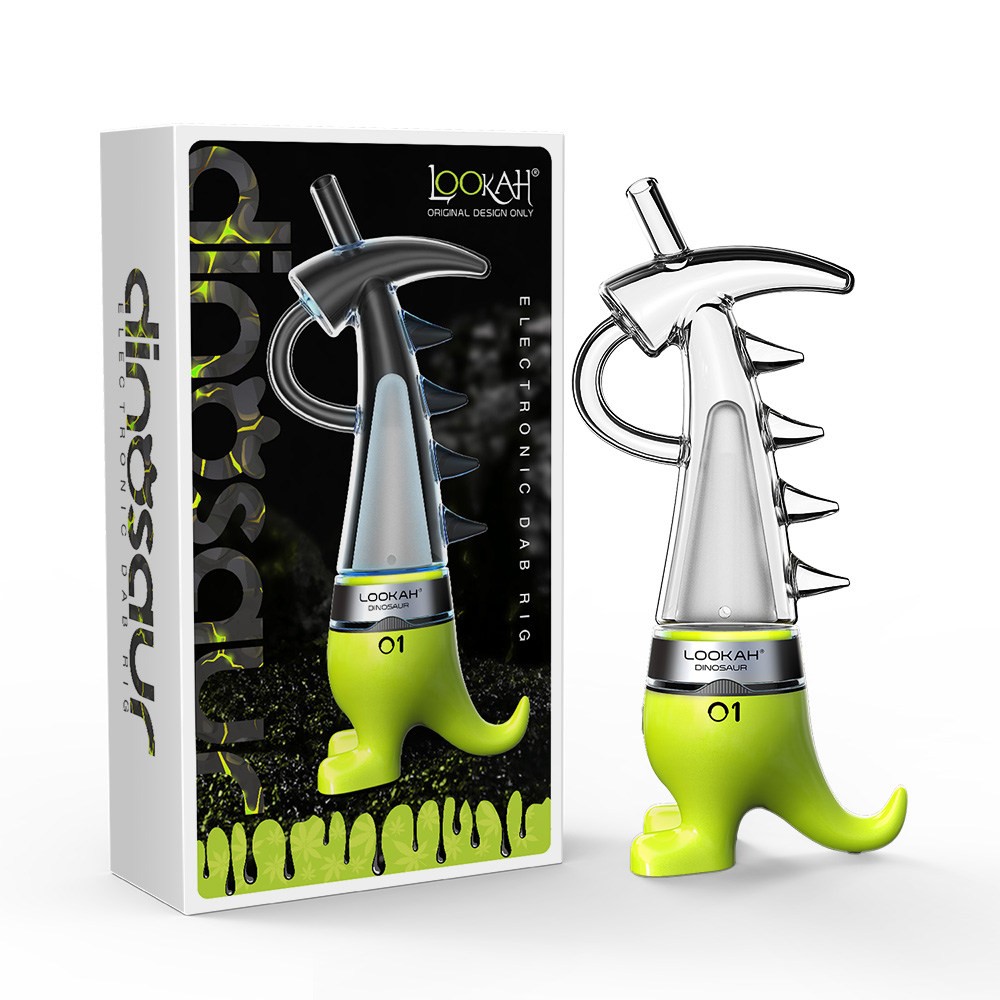 Lookah Dinosaur E-Dab Rig Neon Green