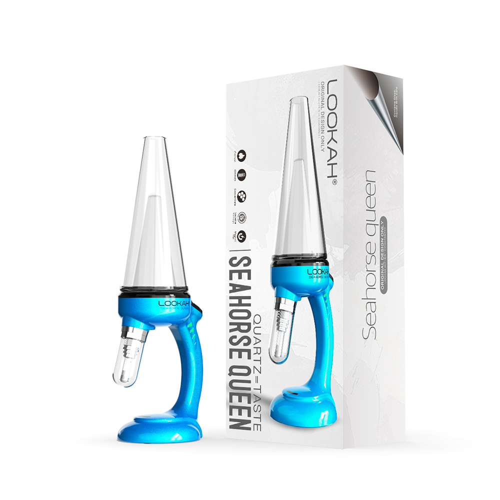 Lookah Seahorse Queen E-Dab Rig Blue