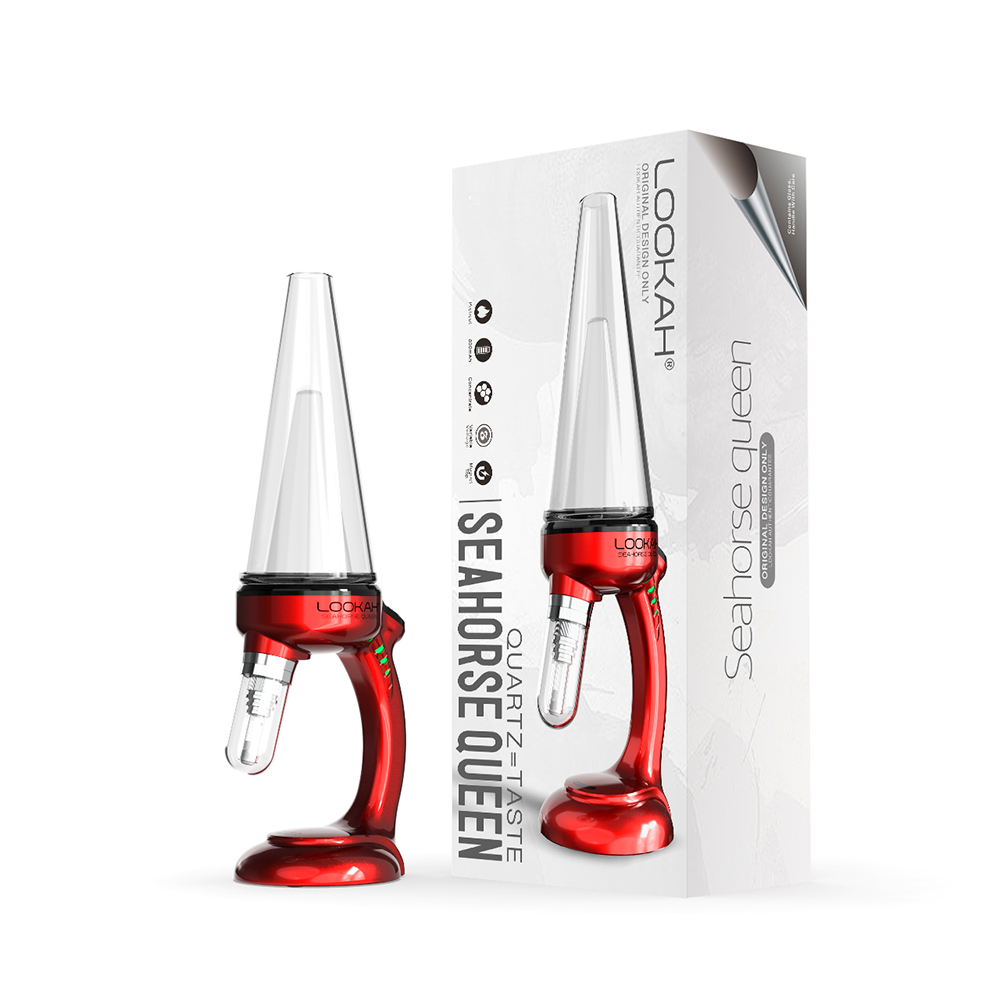 Lookah Seahorse Queen E-Dab Rig Red