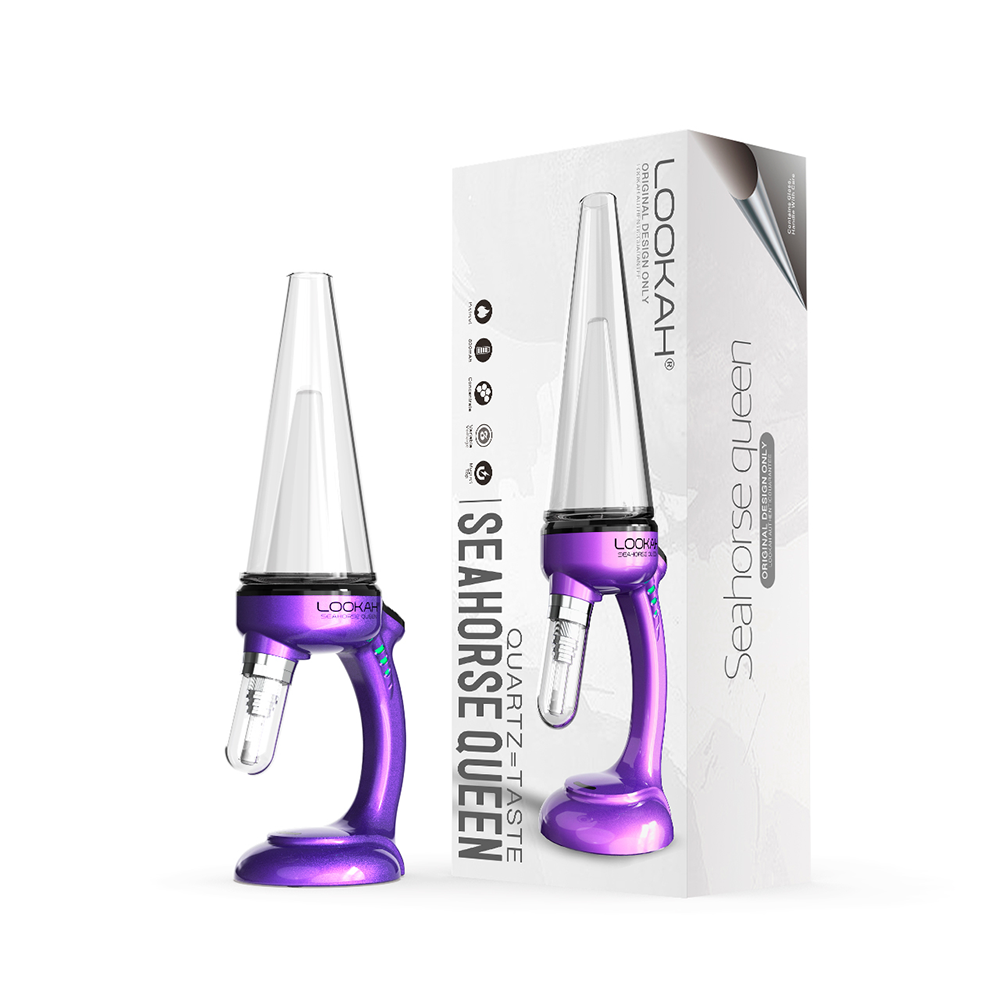 Lookah Seahorse Queen E-Dab Rig Purple