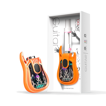 Lookah Guitar 510 Battery Mod Orange with Packaging