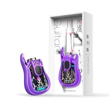 Lookah Guitar 510 Battery Mod Purple with Packaging