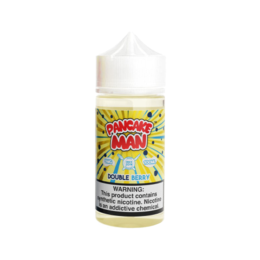 Pancake Man Series E-Liquid 100mL (Freebase) - Double Berry