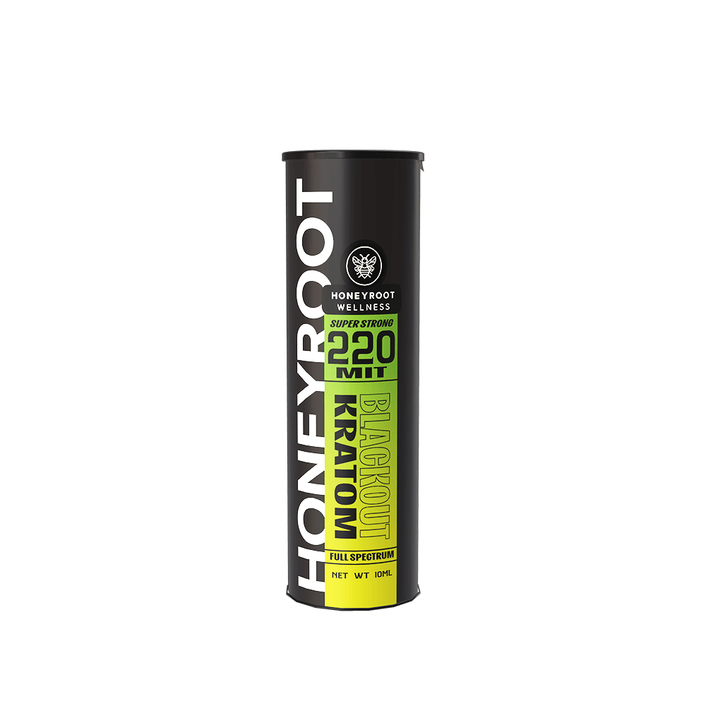 Honeyroot Kratom Liquid Shot (24ct Display) - 220MIT Blackout