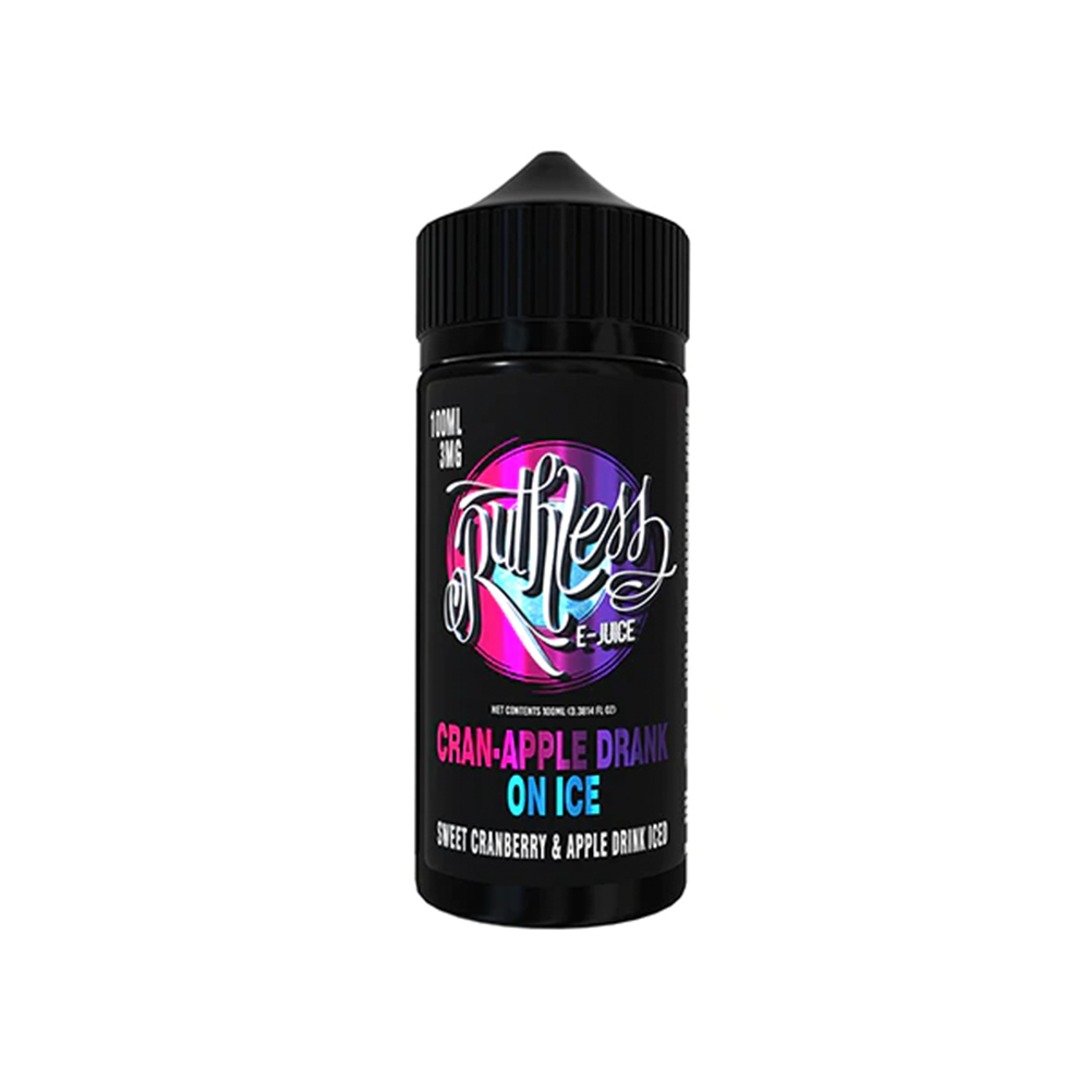 Ruthless Series E-Liquid 100mL (Freebase) Cran- Apple Drank on Ice