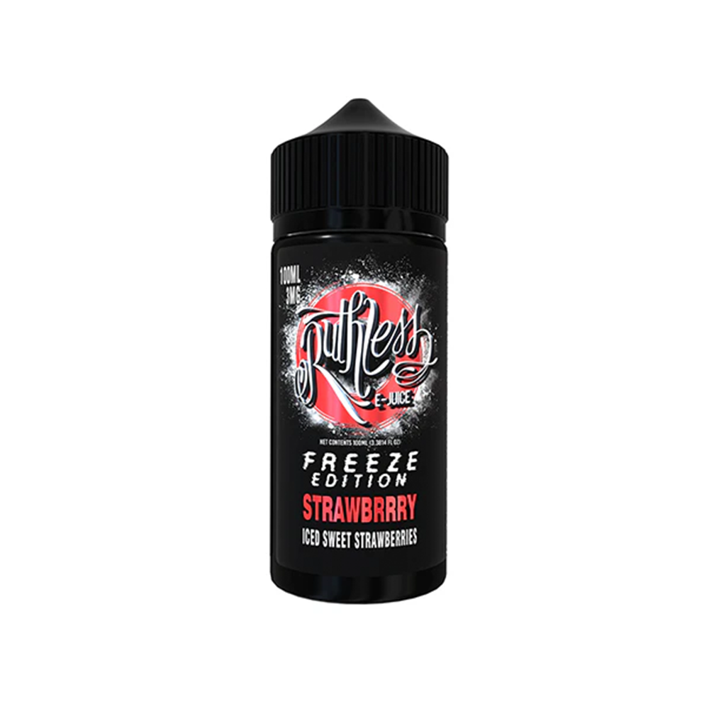 Ruthless Series E-Liquid 100mL (Freebase) - Strawbrry Iced