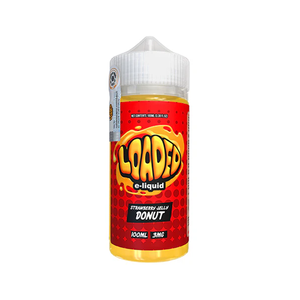 Loaded Series E-Liquid 100mL (Freebase) Strawberry Jelly Donut