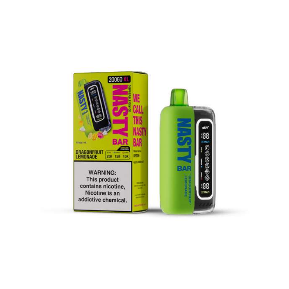 Nasty Bar XL Disposable 20,000 Puffs 17mL 50mg | MOQ 5 Dragonfruit Lemonade