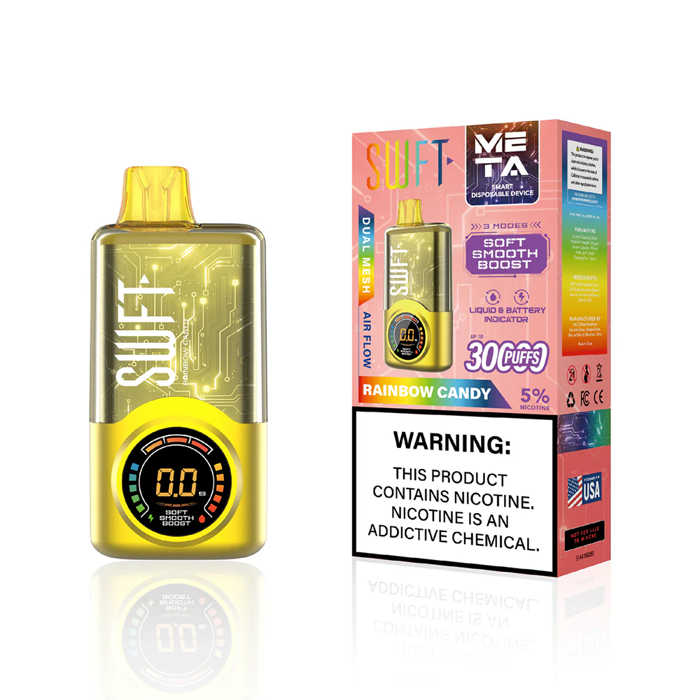 SWFT Meta Disposable 30000 Puffs 24mL 50mg | MOQ 5-Rainbow Candy with packaging