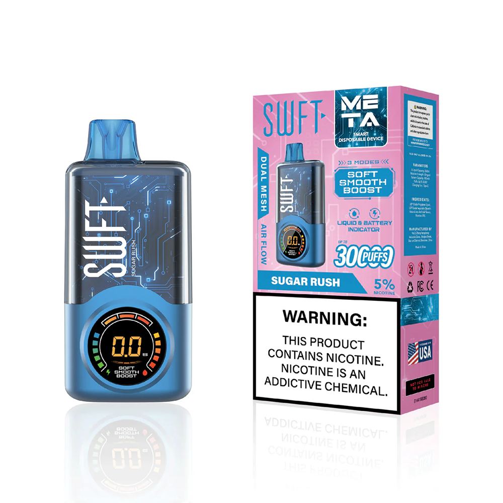 SWFT Meta Disposable 30000 Puffs 24mL 50mg | MOQ 5-Sugar Rush with packaging