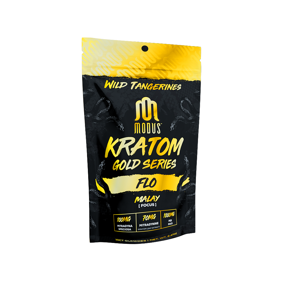Modus Kratom Gold Series Gummies (10ct 1000mg Pouch) |  Flo