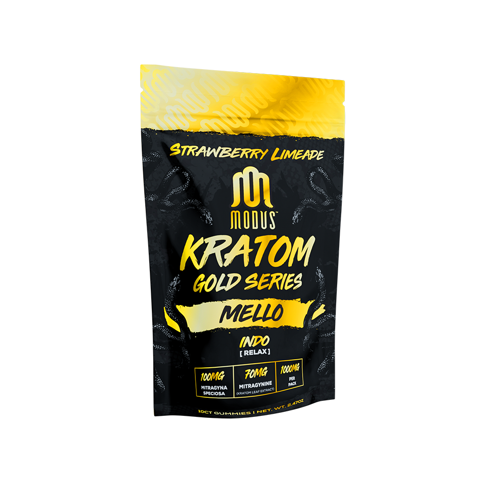 Modus Kratom Gold Series Gummies (10ct 1000mg Pouch) | Mello