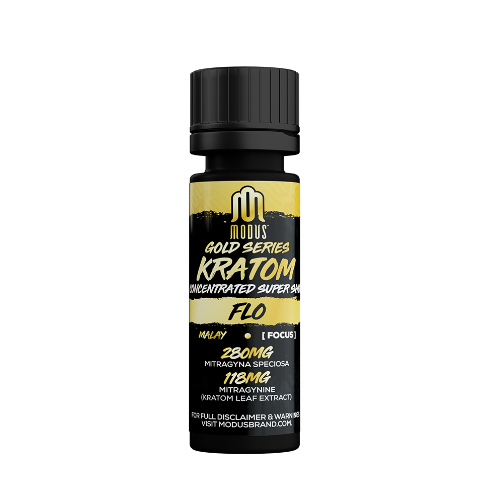 Modus Kratom Gold Series Super Shot 398mg Bottle (12pc Display) | Flo