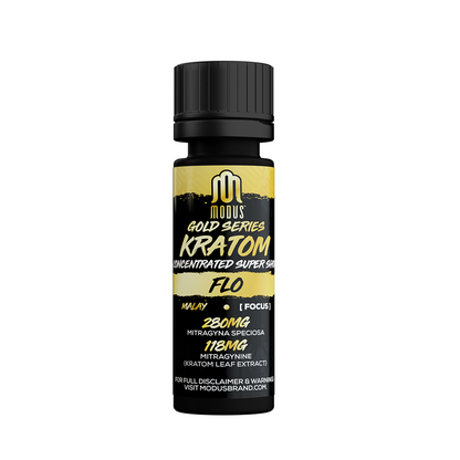 Modus Kratom Gold Series Super Shot 398mg Bottle (12pc Display) | Flo